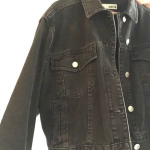 Black denim Moto jacket